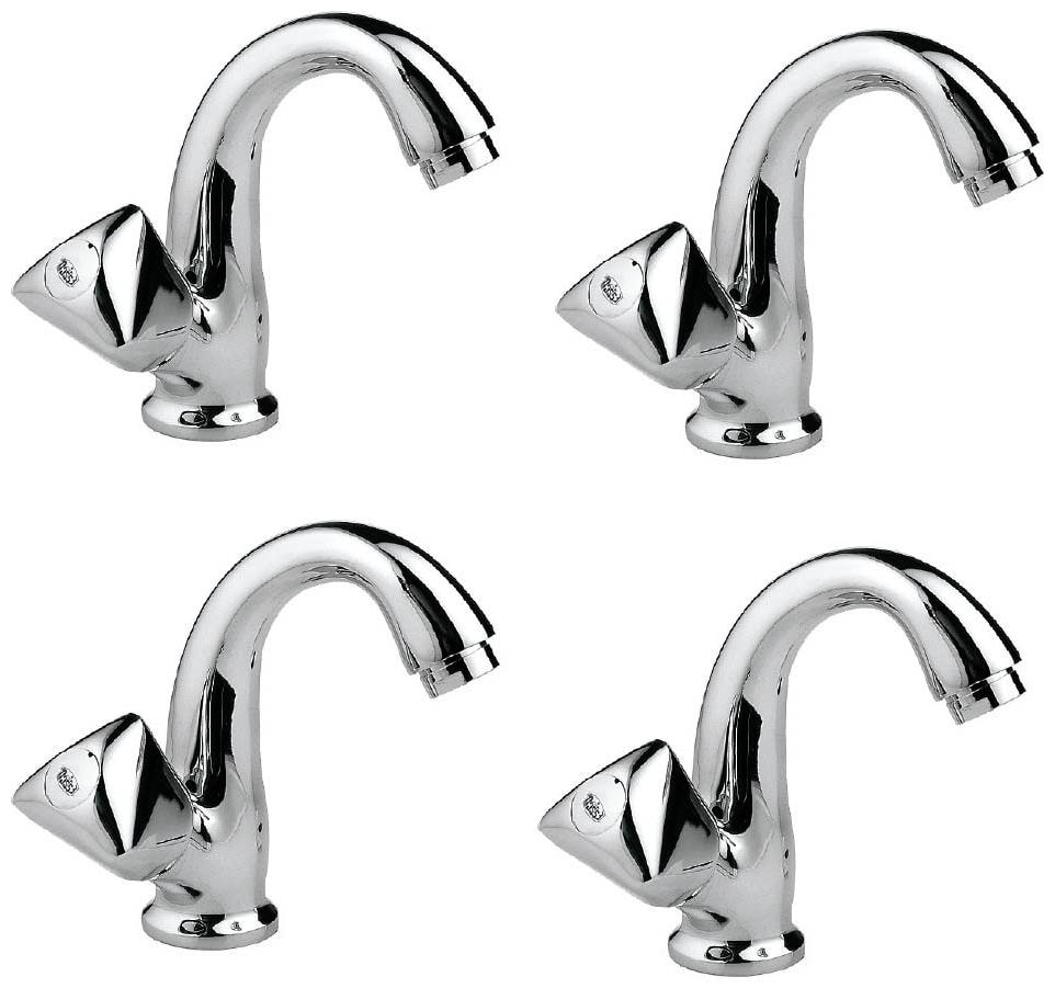 

ESSCO JAQUAR Group - Tropical Swan Neck Tap with Left Hand Operating Knob with Aerator Set of 4 pcs (Model - TQT-510)