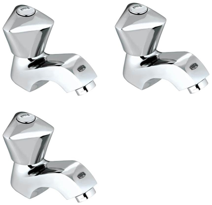 

ESSCO JAQUAR Group - Tropical Pillar Cock Rocket Type With Aerator Set of 3 pcs (Model - TQT-507)