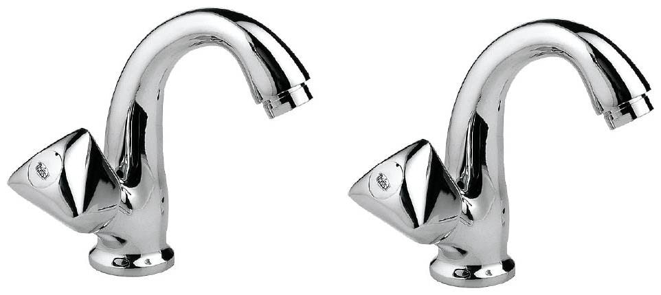 

ESSCO JAQUAR Group - Tropical Swan Neck Tap with Left Hand Operating Knob with Aerator Set of 2 pcs (Model - TQT-510)