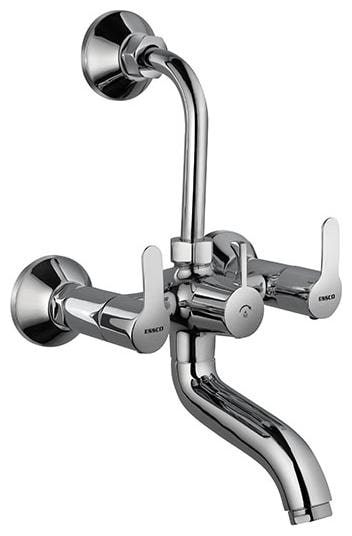 

ESSCO JAQUAR Group - Cosmo Wall Mixer with Provision for Overhead Shower with 115mm Long Bend Pipe On Upper Side Connecting Legs Wall Flanges (Model - COS-103273)
