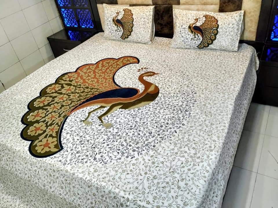 

JARS Collections Cotton Floral Double Size Bedsheet 160 TC ( 1 Bedsheet With 2 Pillow Covers Multi )