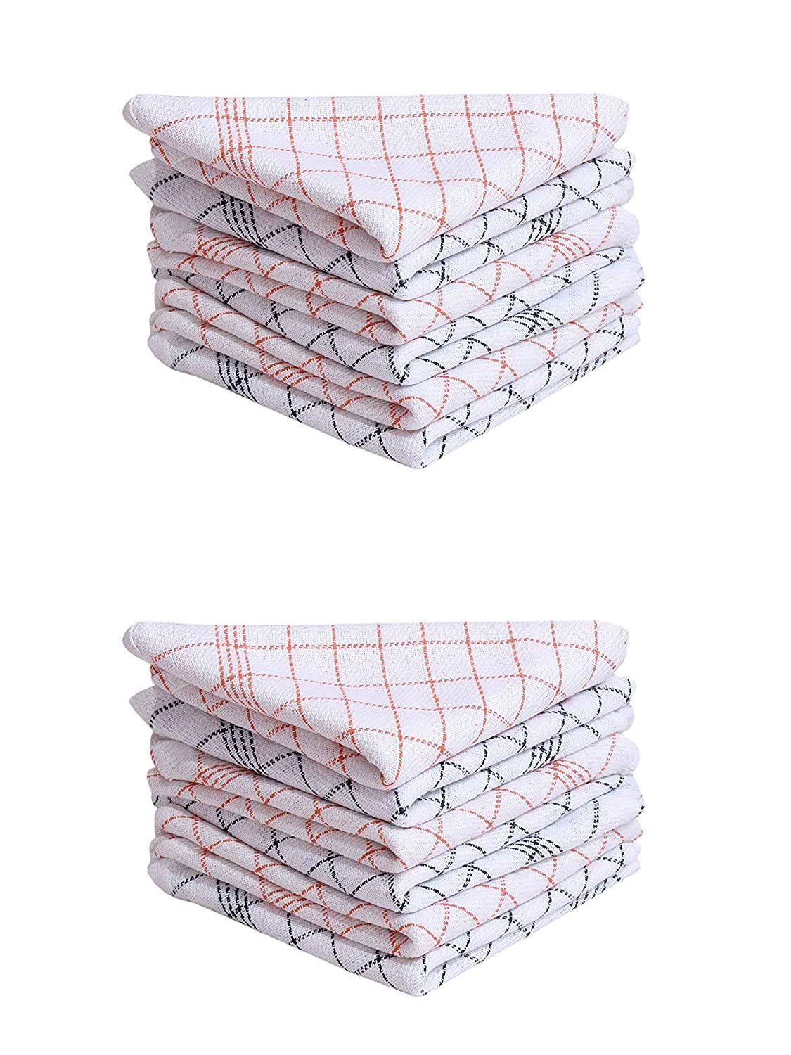

JARS Collections Set of 12 Checkered High Quality Cotton Kitchen Napkins