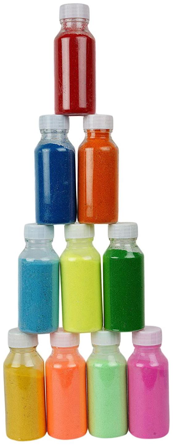 

JARS Collections Set of 10 Rangoli Colors Bottles
