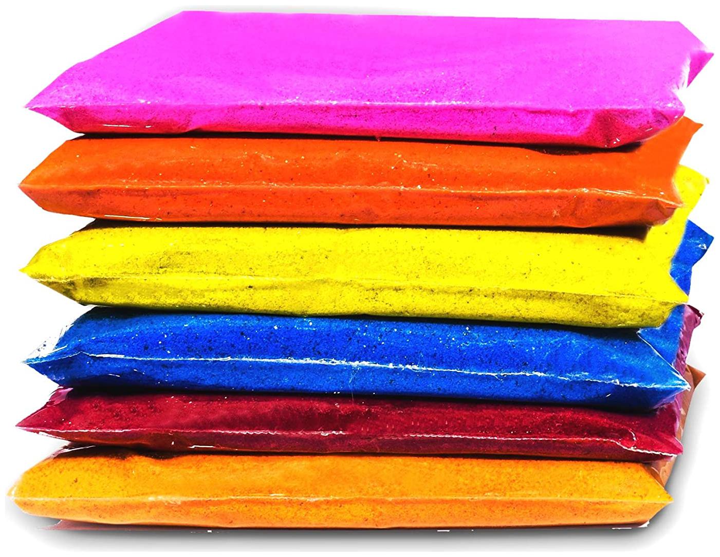 

JARS Collections Set of 6 Rangoli Colors Packets