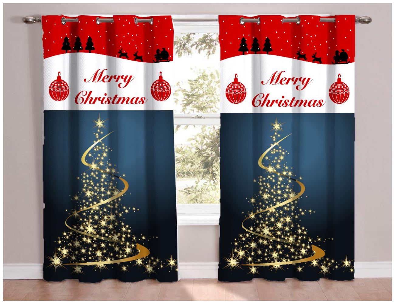 

JARS Collections Polyester Door Blackout Multi Regular Curtain ( Eyelet Closure Printed )