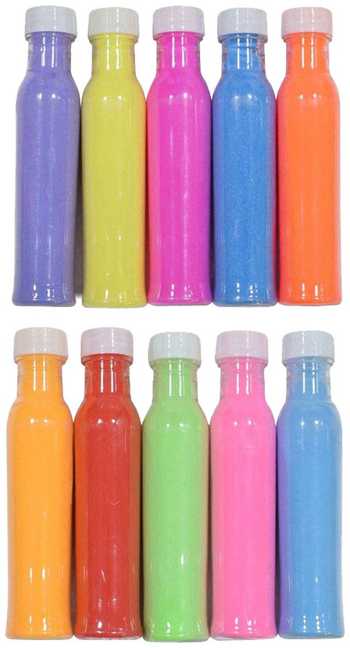 

JARS Collections Set of 10 Rangoli Colors Bottles