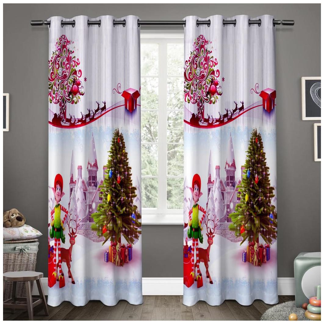 

JARS Collections Polyester Door Blackout Multi Regular Curtain ( Eyelet Closure Printed )