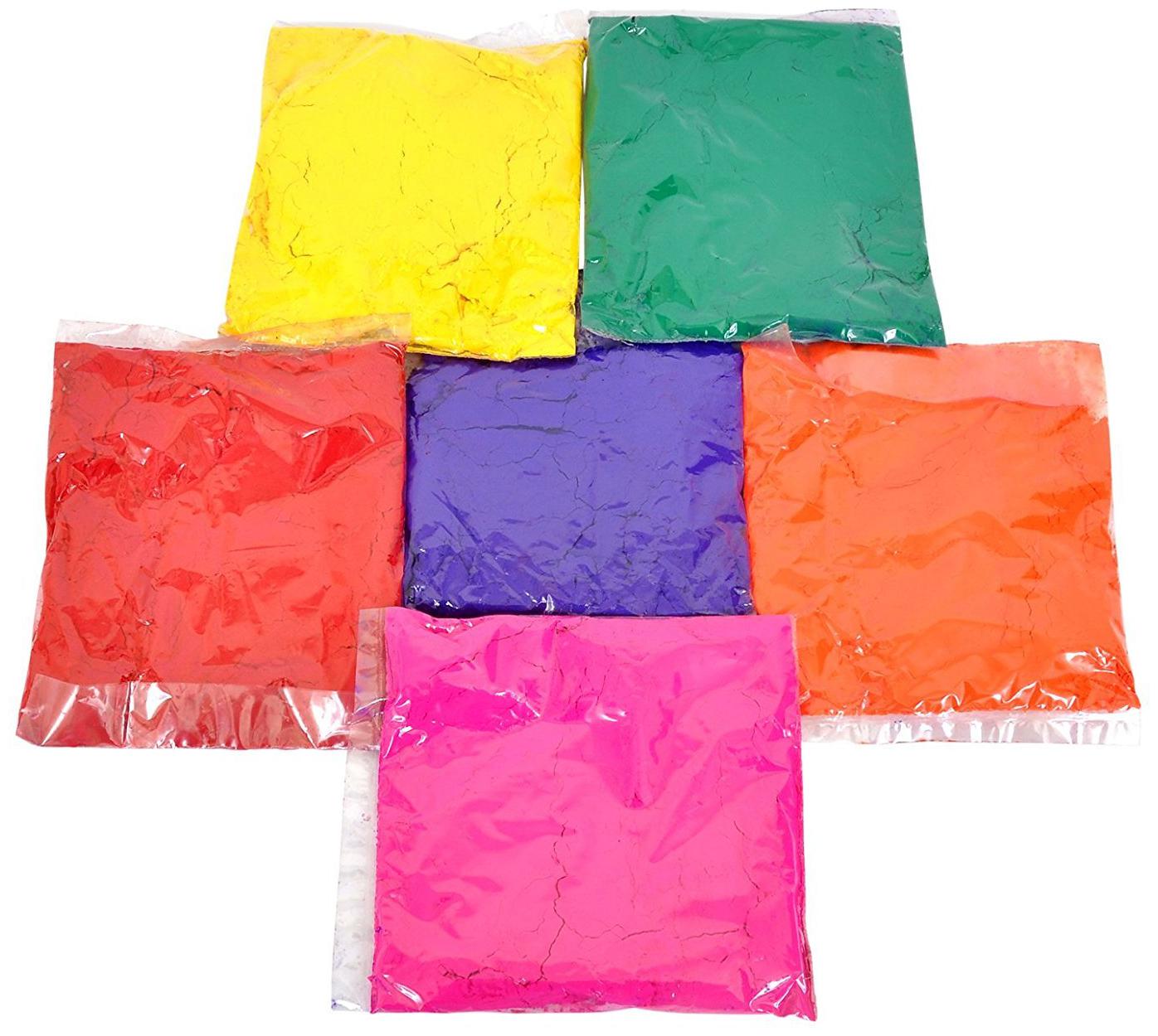 

JARS Collections Set of 6 Rangoli Colors Packets