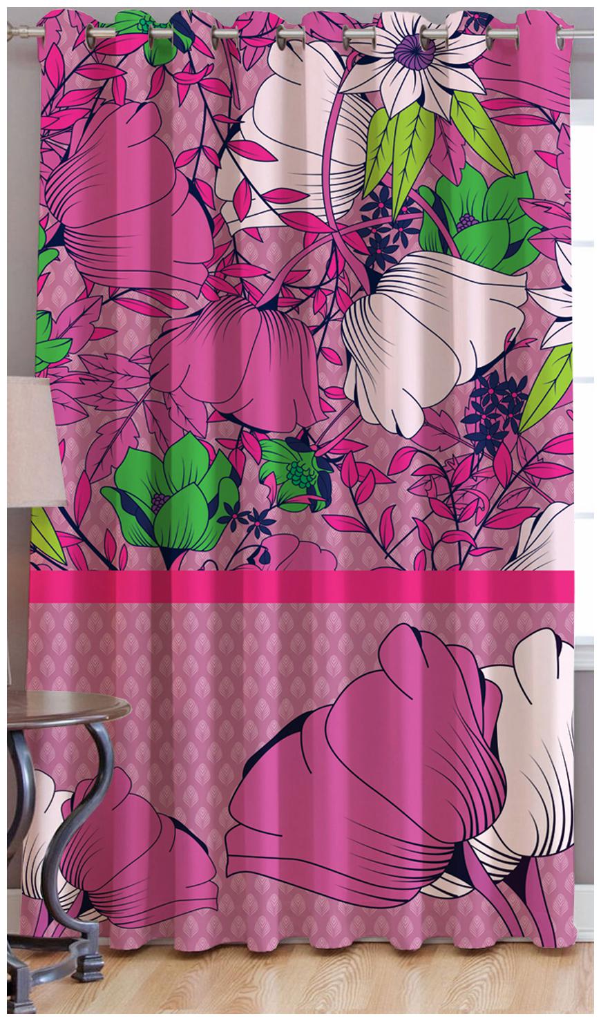 

Jars Collections Digital Print Long Door Curtain(9ft)