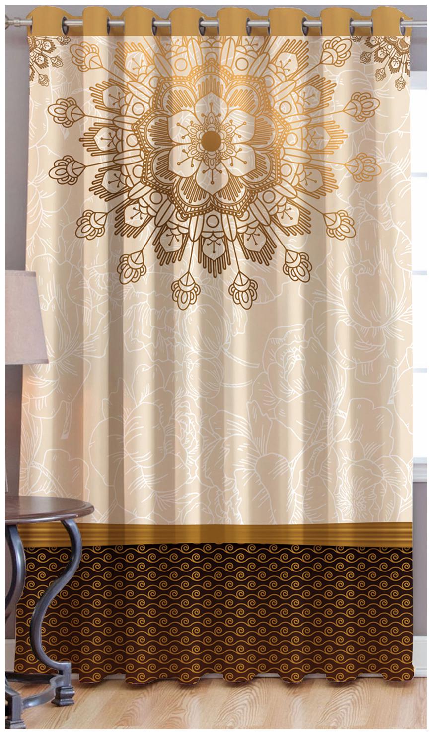

Jars Collections Digital Print Long Door Curtain(9ft)