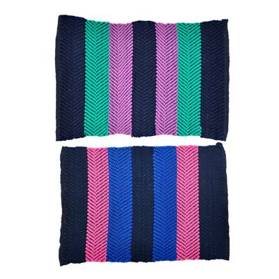 

JARS Collections Set Of 2 Tricoloured Door Mat (Assorted)