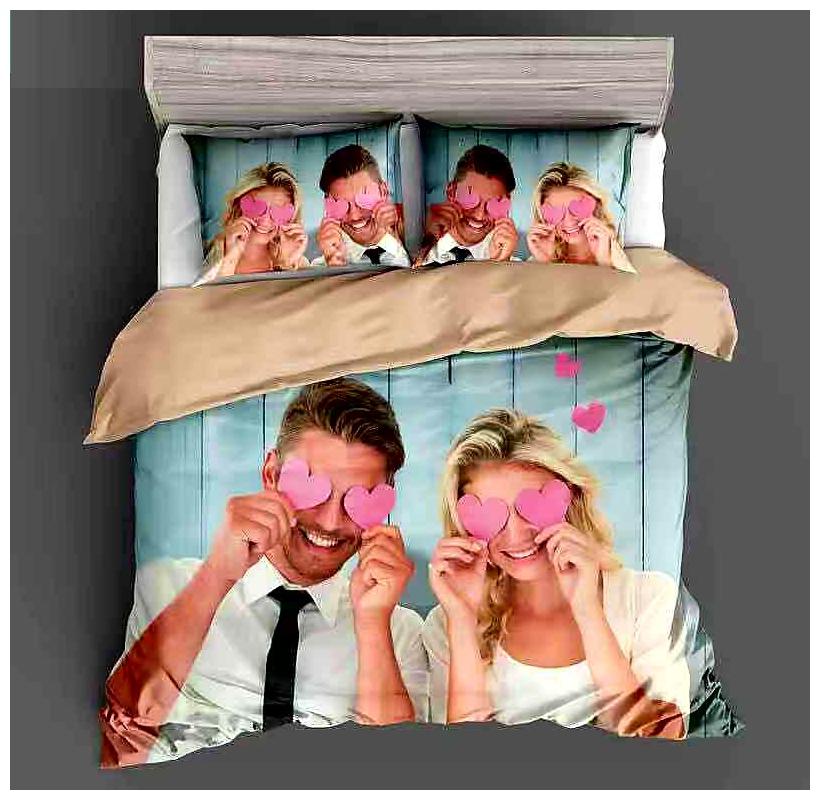 

JARS Collections Cotton 3D Printed King Size Bedsheet 160 TC ( 1 Bedsheet With 2 Pillow Covers Multi )
