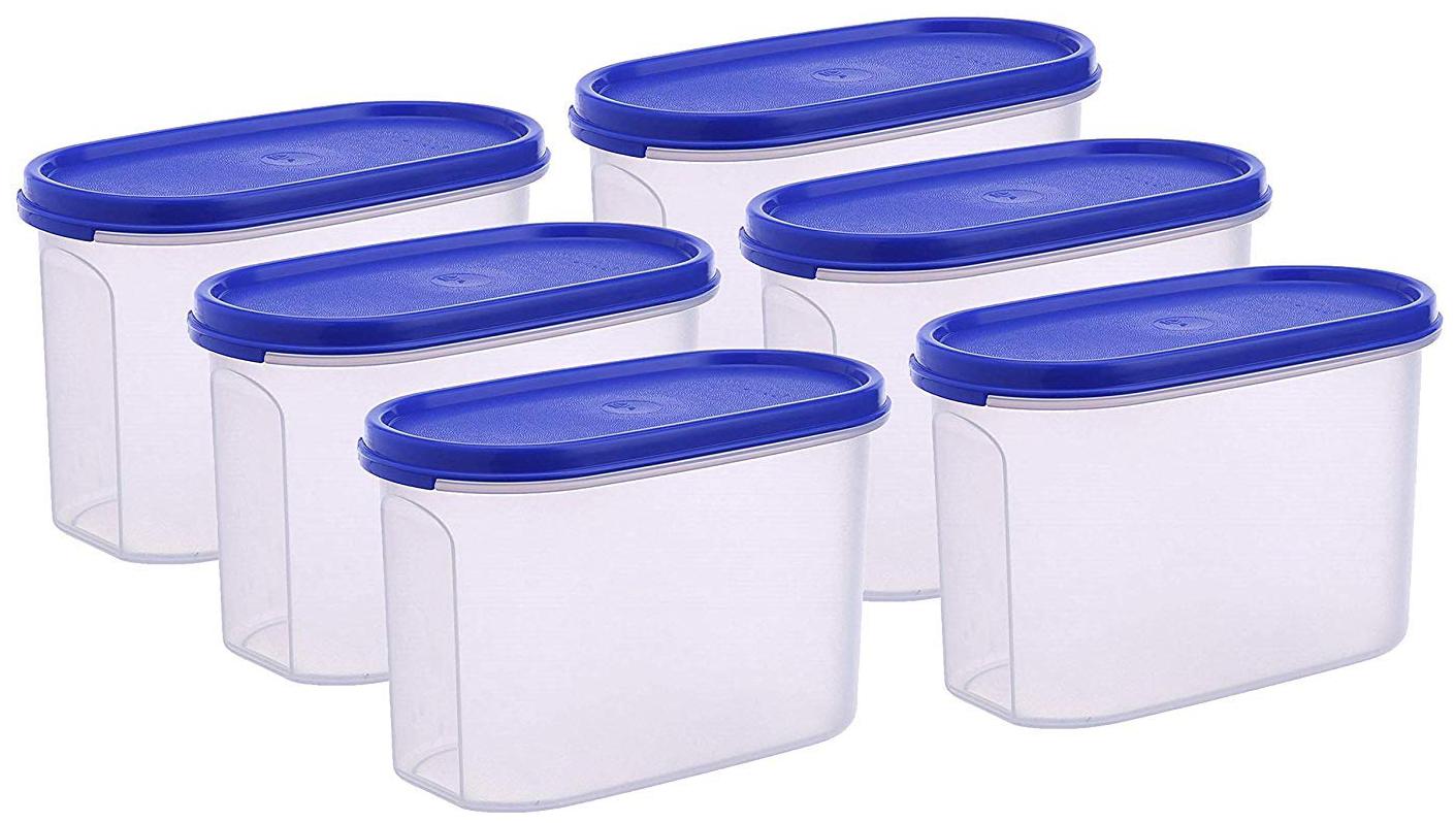 

Java 6600 ml Blue Plastic Container Set - Set of 6