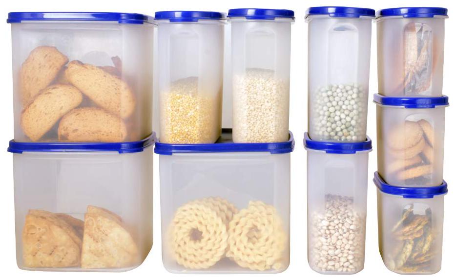 

Java 22100 ml Blue Plastic Container Set - Set of 10