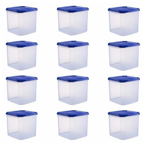 

Java 4000 ml Blue Plastic Container Set - Set of 12