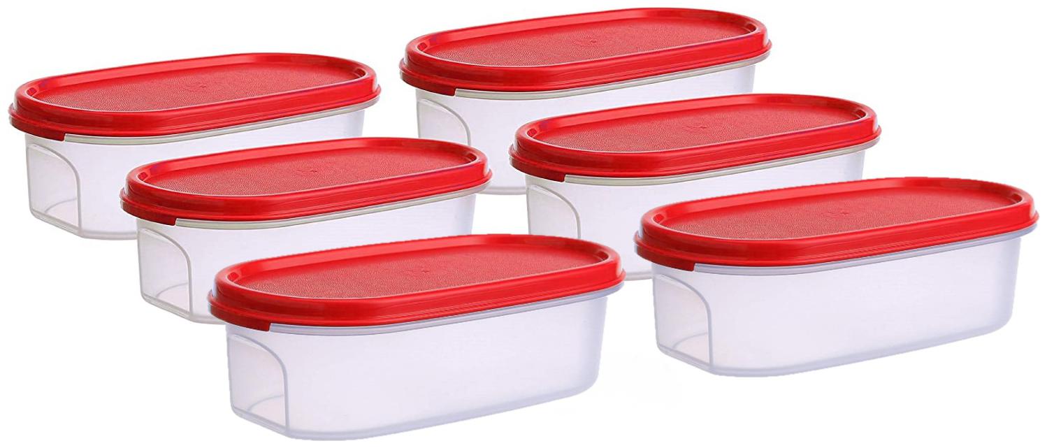 

Java 3000 ml Red Plastic Container Set - Set of 6