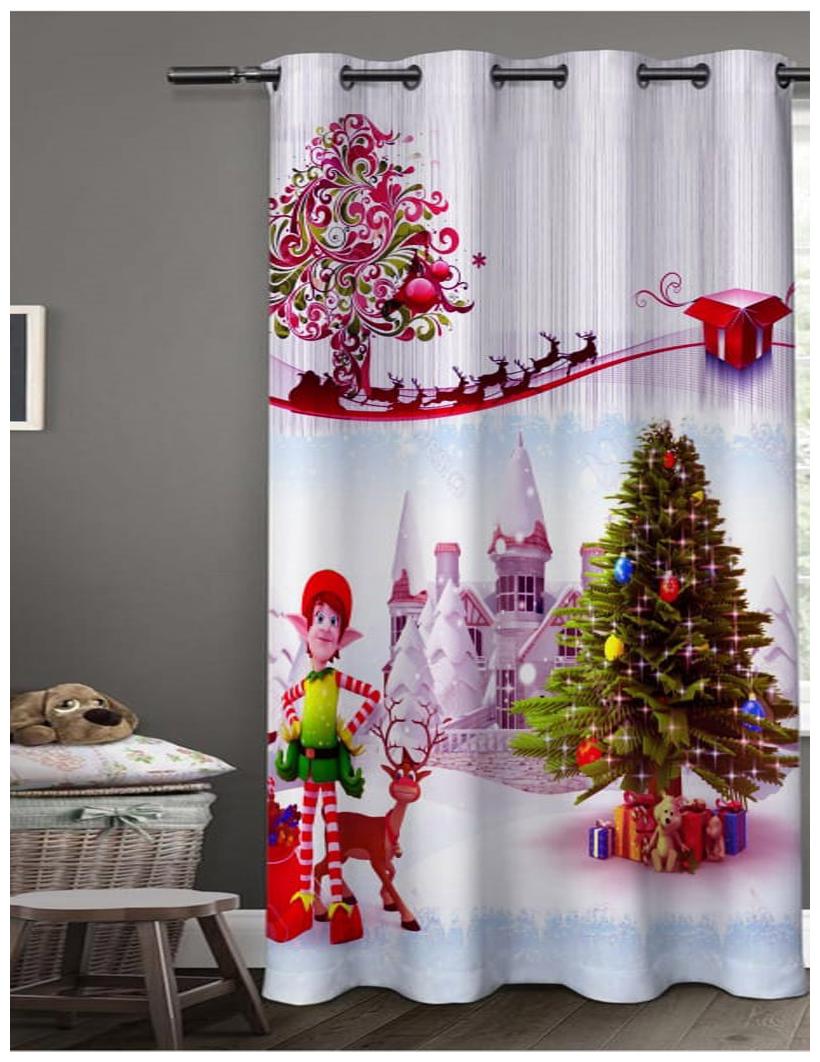 

JBG Home Store Polyester Door Blackout Multi Regular Curtain ( Eyelet Closure Printed )