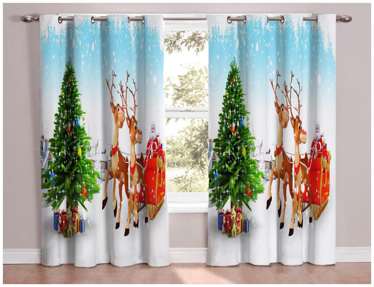 

JBG Home Store Polyester Door Blackout Multi Regular Curtain ( Eyelet Closure Printed )