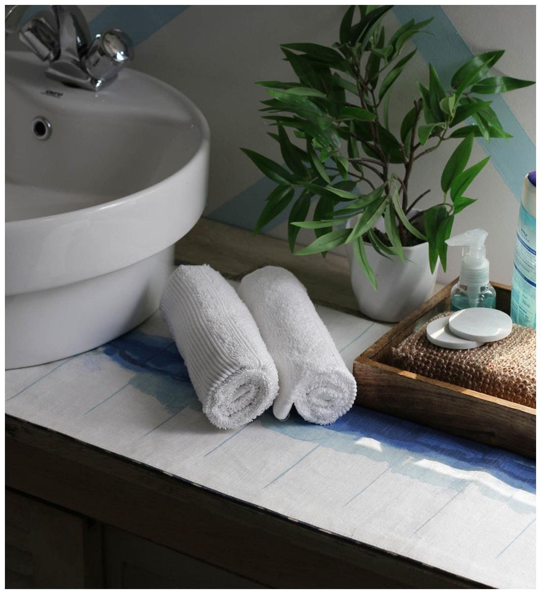 

JBG Home Store 450 GSM GSM Cotton Hand Towel ( 2 Pieces White )
