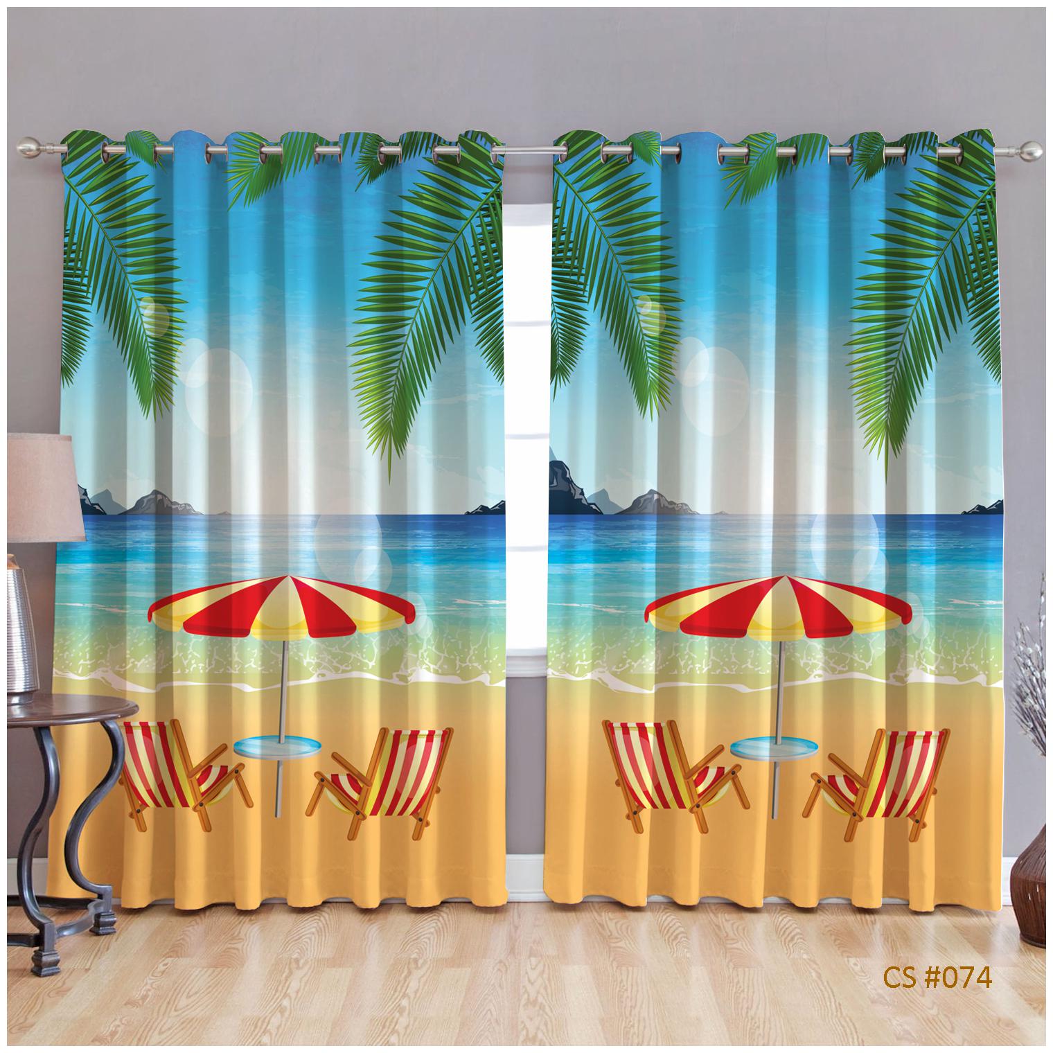 

JBG Home Store Polyester Door Room Darkening Multi Regular Curtain ( Eyelet Closure Printed )