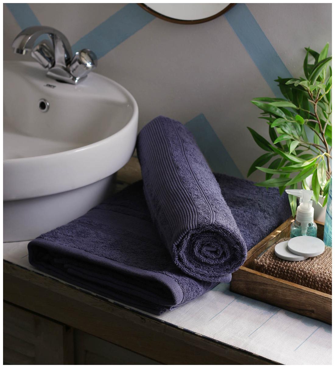 

JBG Home Store 450 GSM GSM Cotton Bath Towel ( 2 Pieces Grey )