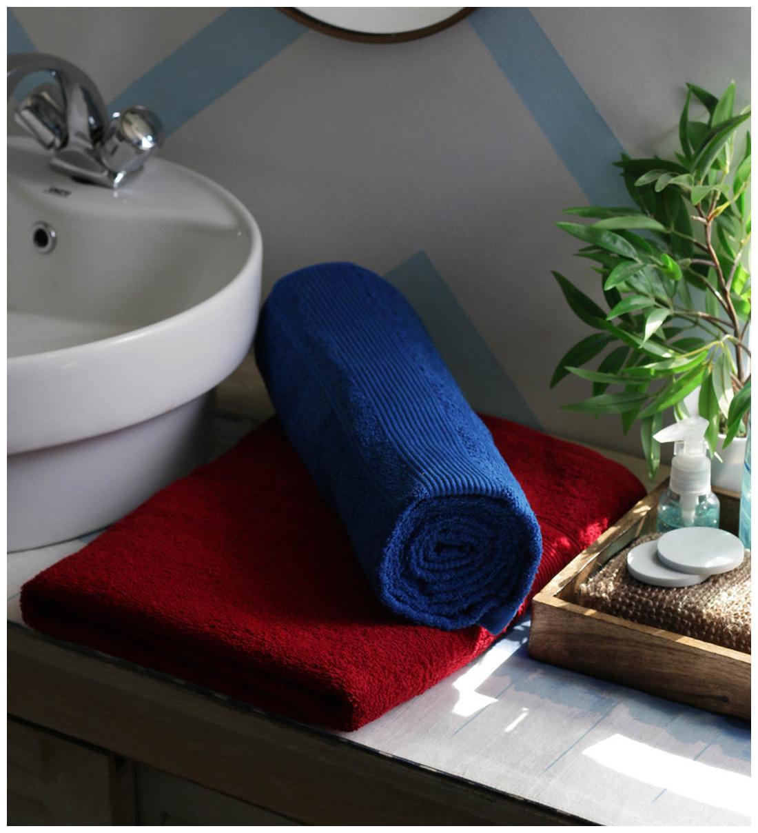 

JBG Home Store 450 GSM GSM Cotton Bath Towel ( 2 Pieces Multi )