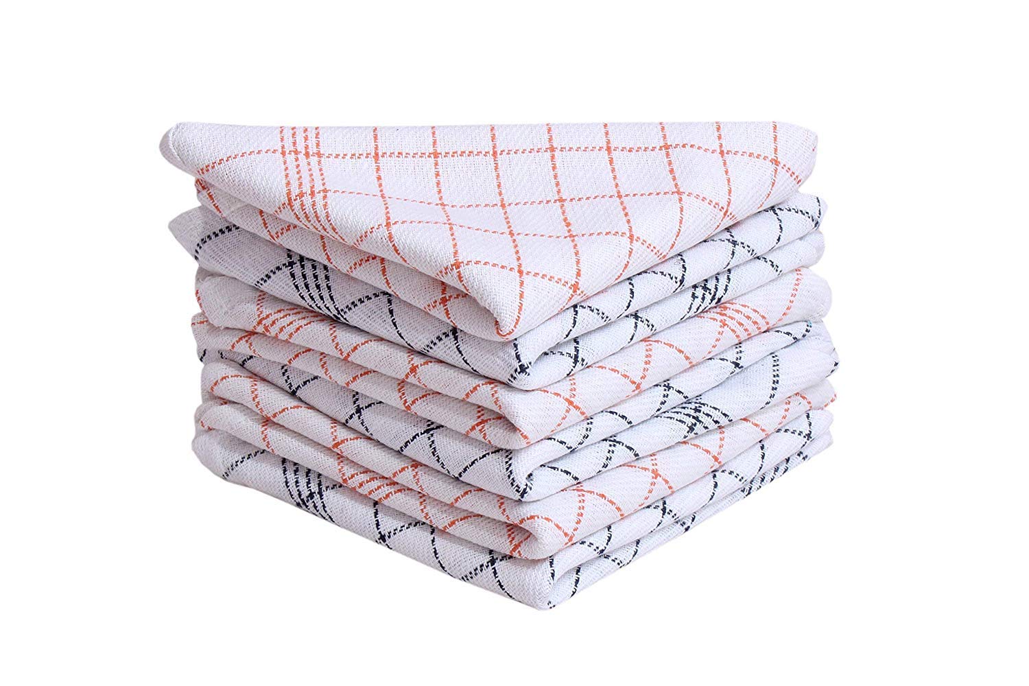 

JBG Home Store Set of 6 Checkered High Quality Cotton Kitchen Napkins