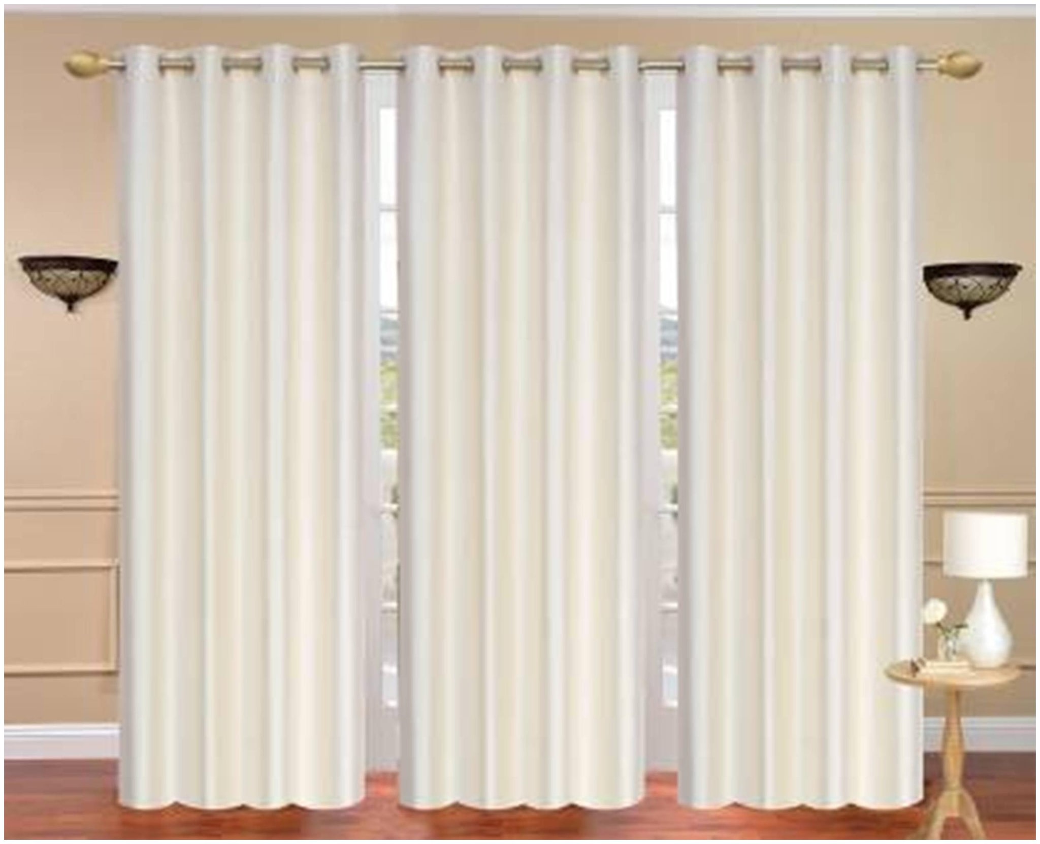 

JBG Home Store Polyester Door Blackout Off-White Regular Curtain ( Eyelet Closure Solid )