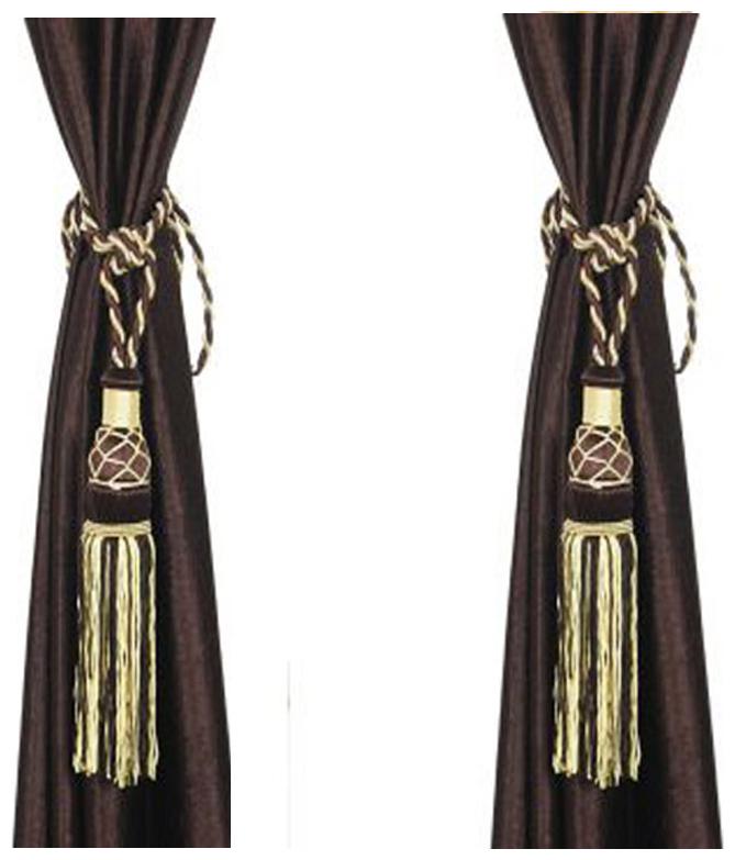 Buy Jbg Home Store Brown Curtain Tiebacks Pack Of 2 Tassels