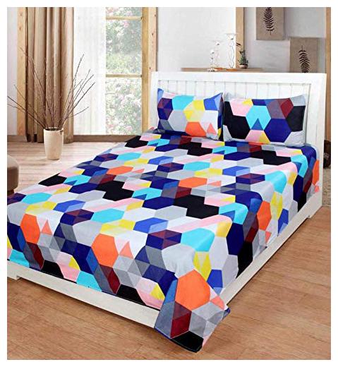 

JBG Home Store Microfibre 1 Double Bedsheet with 2 Pillow Covers