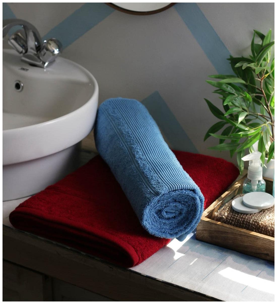 

JBG Home Store 450 GSM GSM Cotton Bath Towel ( 2 Pieces Multi )