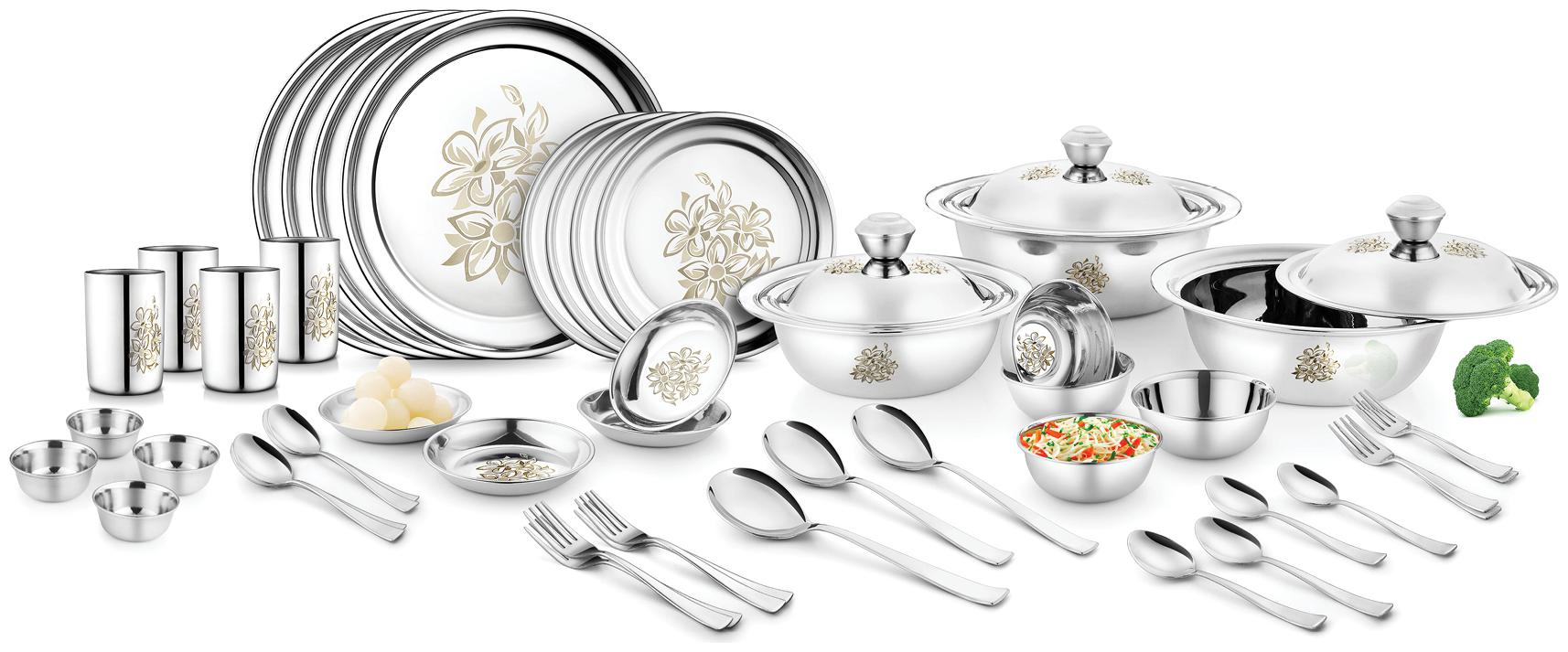 

Jensons DAISY 46 Pcs Dinner Set-LASER