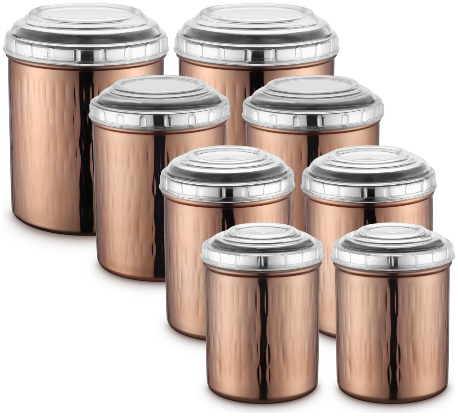 

Jensons Stainless Steel Container Sets Combos Copper Set of 8