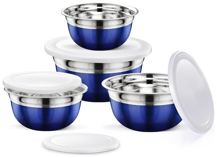 

JENSONS 3500 ml Blue Stainless steel Container Set - Set of 4