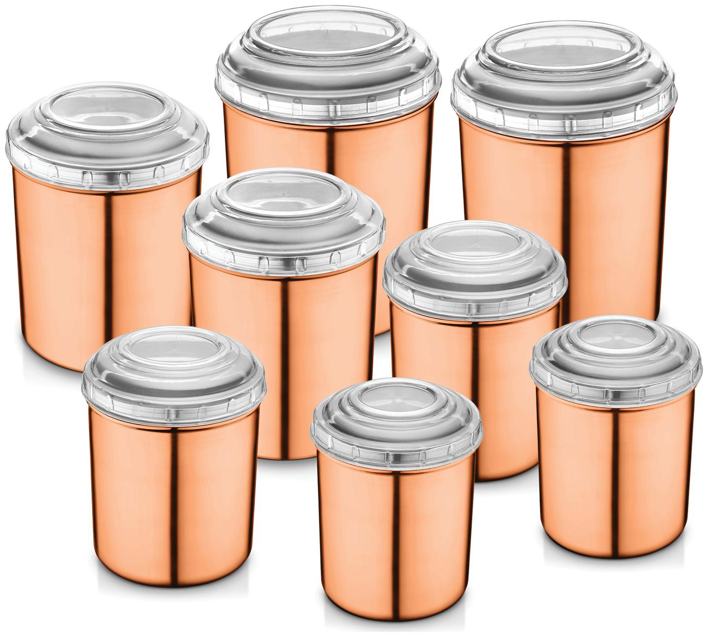 

Jensons Stainless Steel Container Sets Combos Copper Set of 8