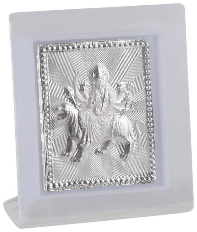 

Jewel Fuel 999 Pure Silver Durga Mata Frame Stand