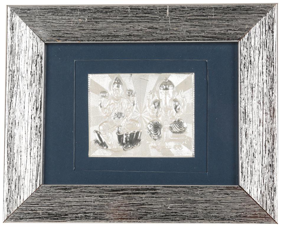 

JEWEL FUEL 999 PURE SILVER LAXMI GANESHA JUMBO FRAME