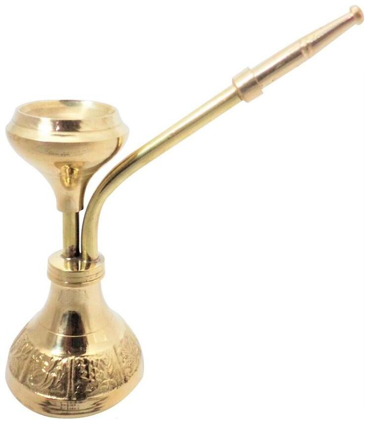 

JEWEL FUEL Brass Antique Hookah Showpiece (6 inch)