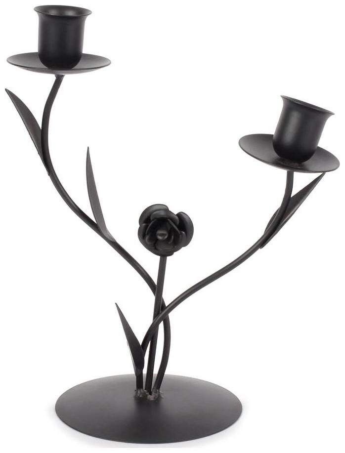 

Jewel Fuel Iron Black Candle holder