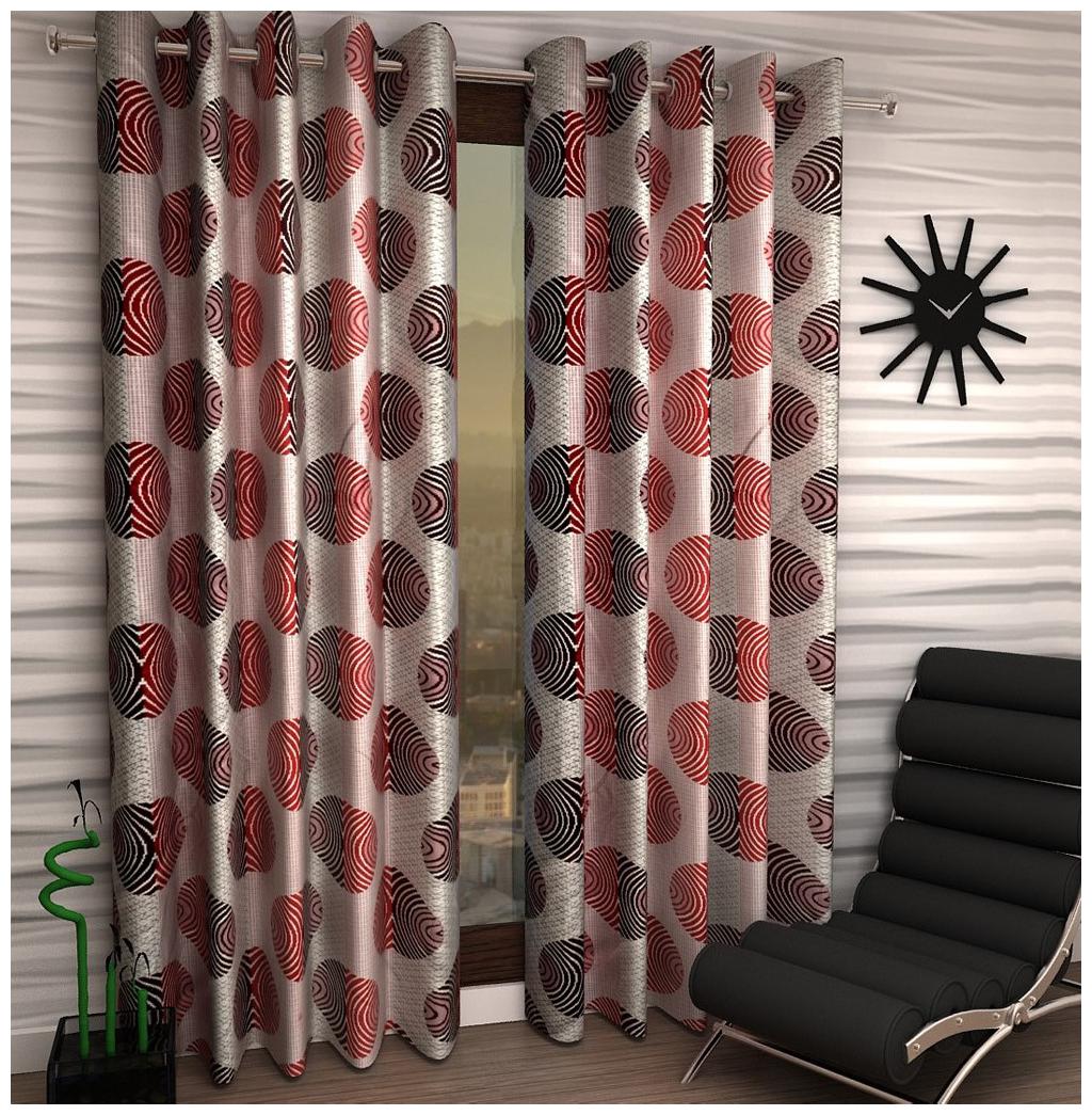 

Jim-Dandy Set of 8 Beautiful Polyester Long Door Curtains