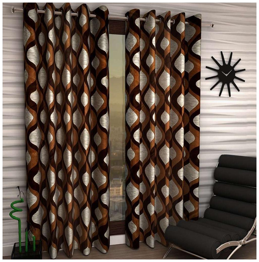 

Jim-Dandy Set of 4 Beautiful Polyester Door Curtains