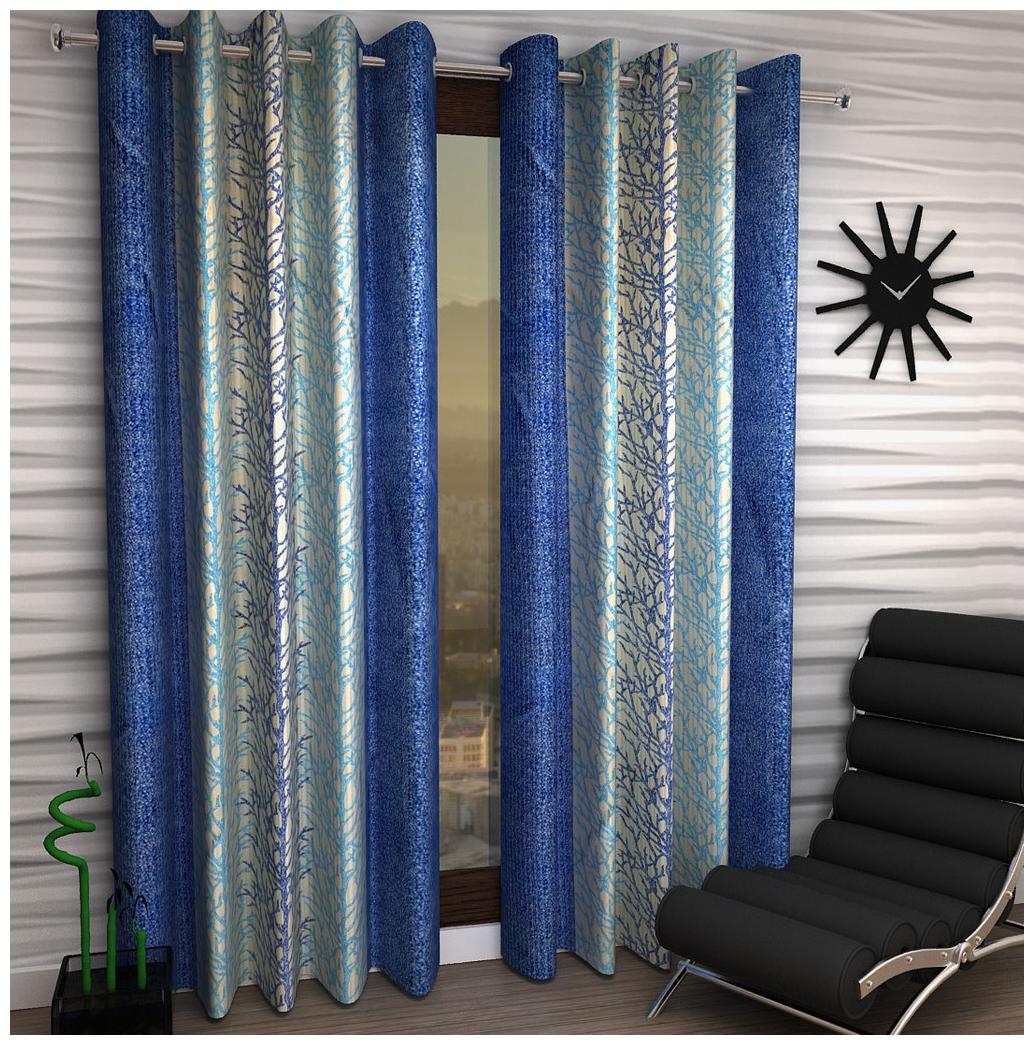 

Jim-Dandy Set of 2 Beautiful Polyester Long Door Curtains