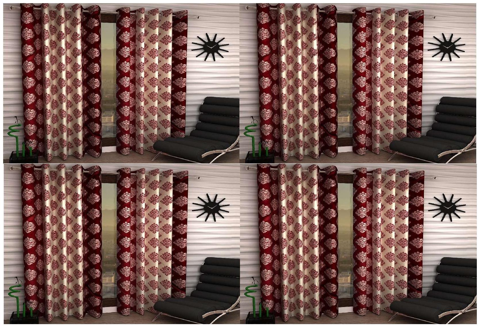 

Jim-Dandy Set of 8 Beautiful Polyester Door Curtains