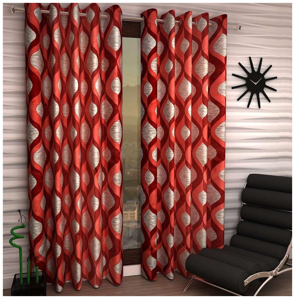 

Jim-Dandy Set of 4 Beautiful Polyester Door Curtains