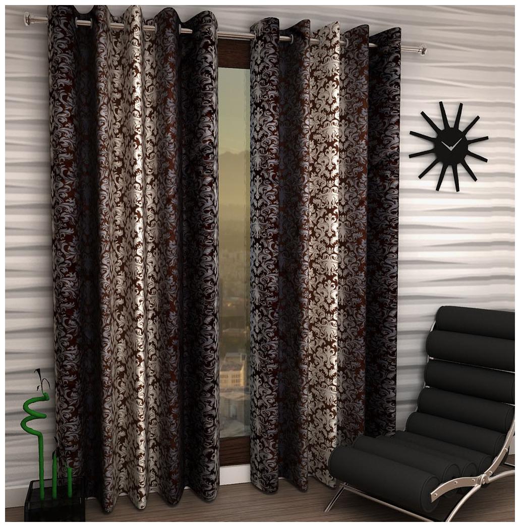 

Jim-Dandy Set of 2 Beautiful Polyester Long Door Curtains