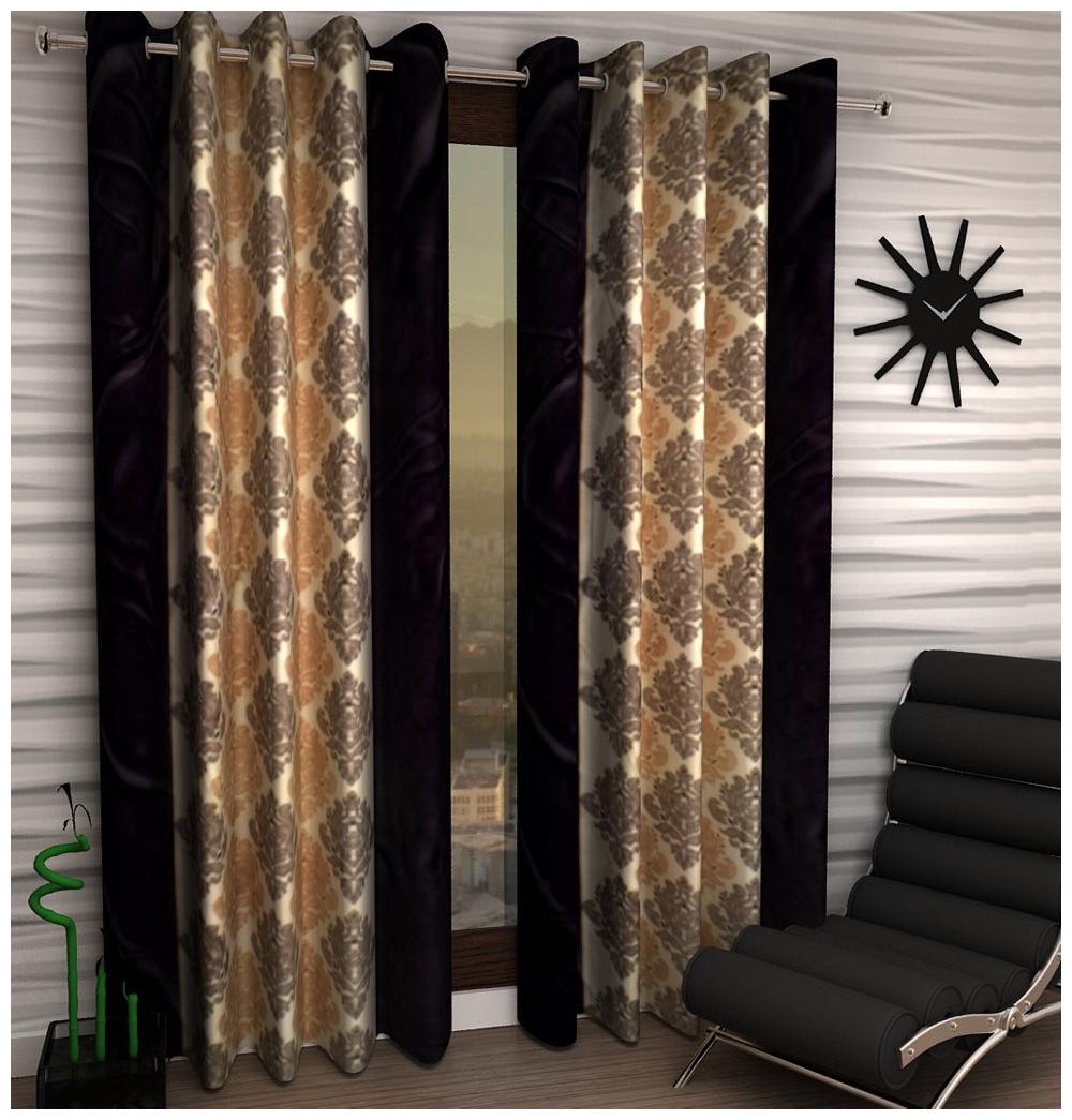 

Jim-Dandy Set of 2 Beautiful Polyester Long Door Curtains