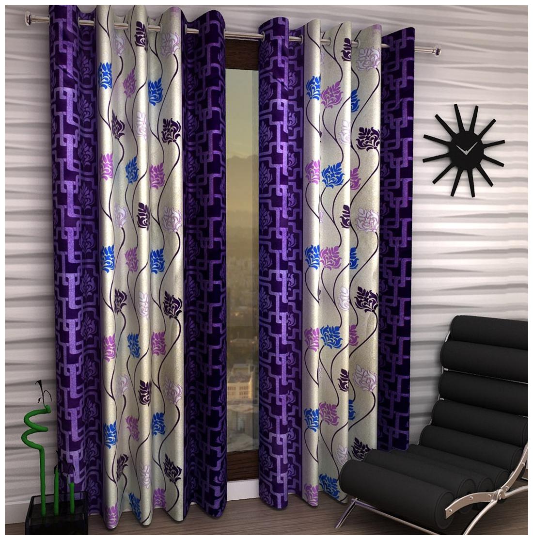 

Jim-Dandy Set of 2 Beautiful Polyester Door Curtains