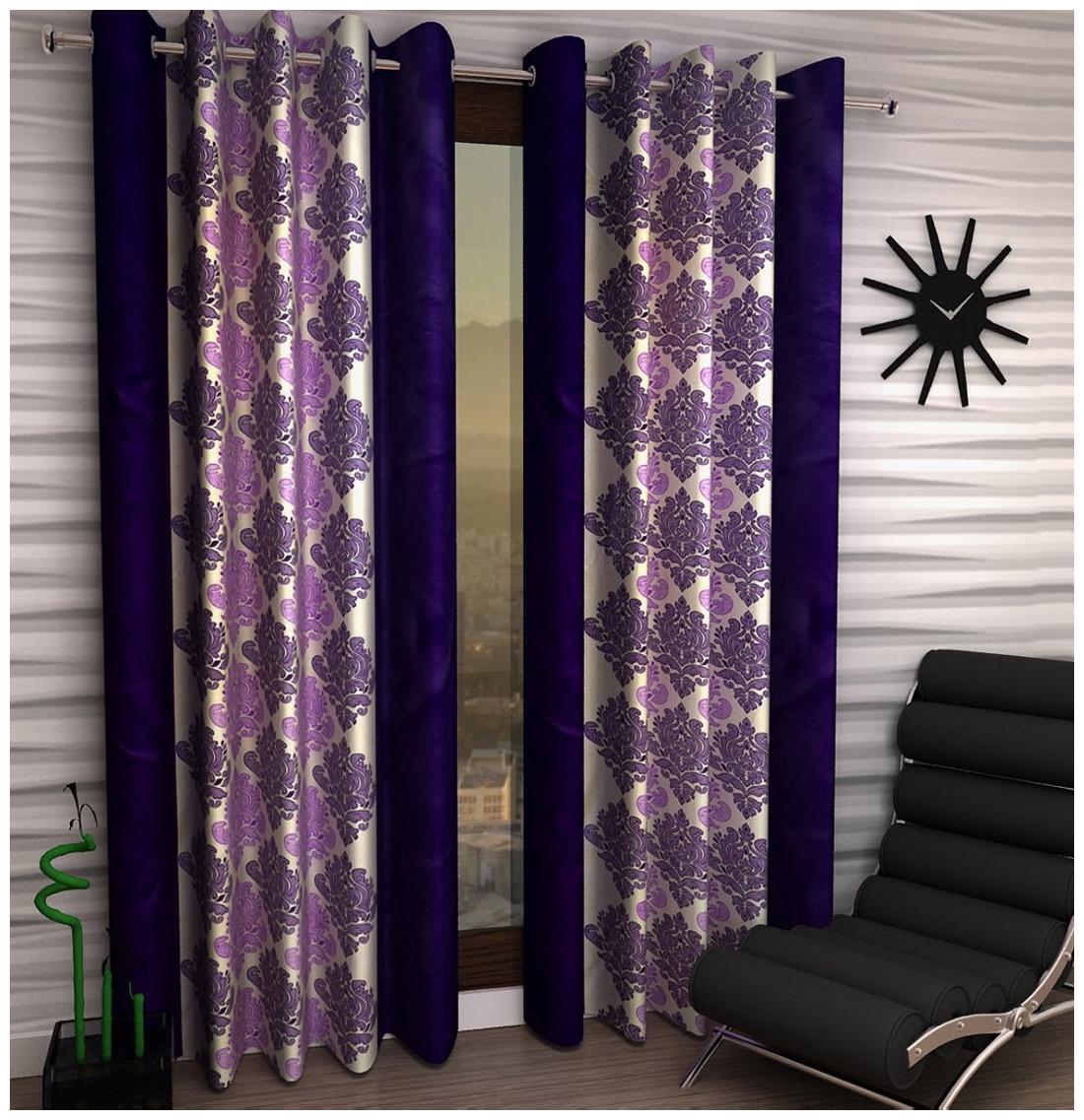 

Jim-Dandy Set of 2 Beautiful Polyester Door Curtains