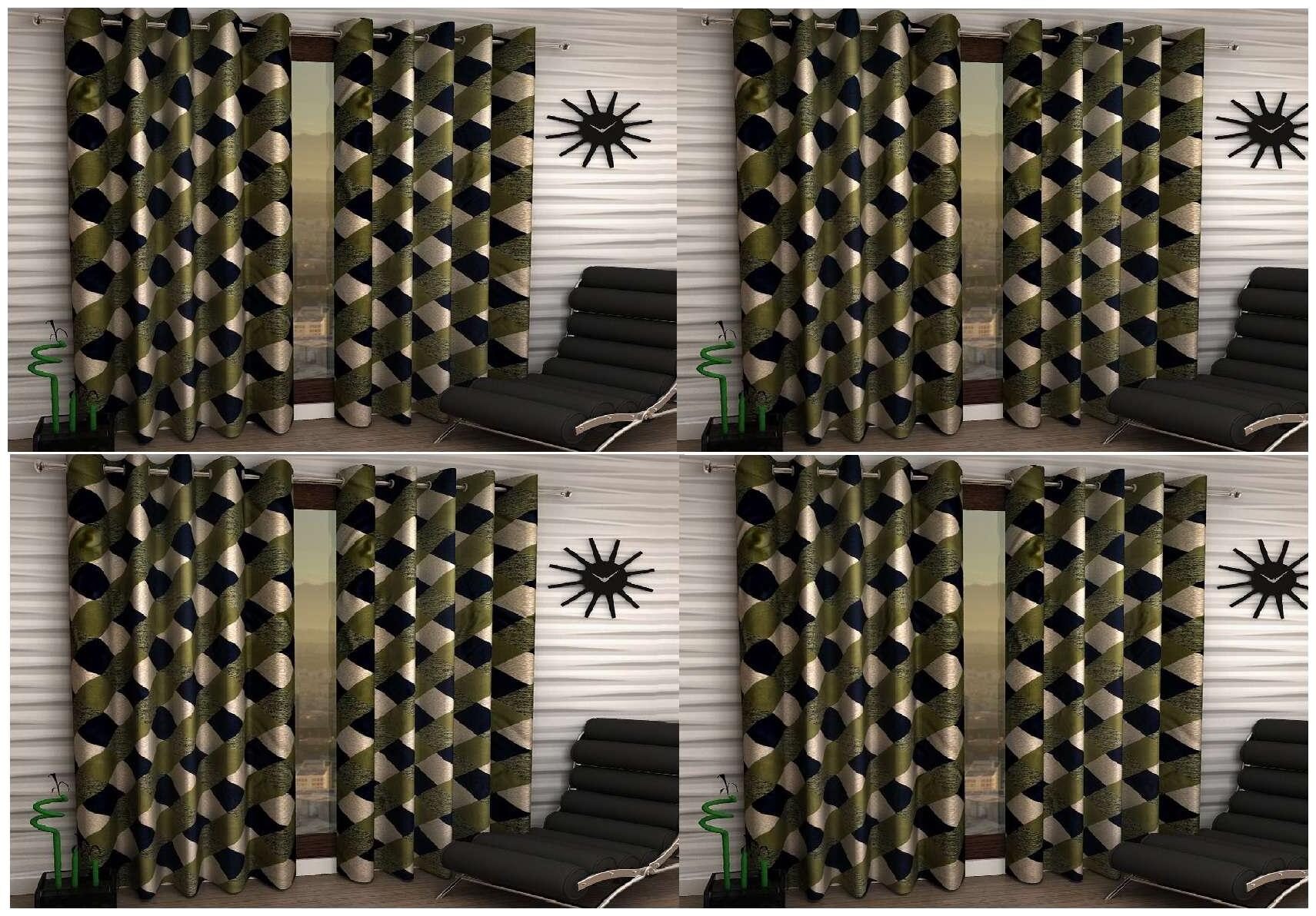 

Jim-Dandy Set of 8 Beautiful Polyester Door Curtains