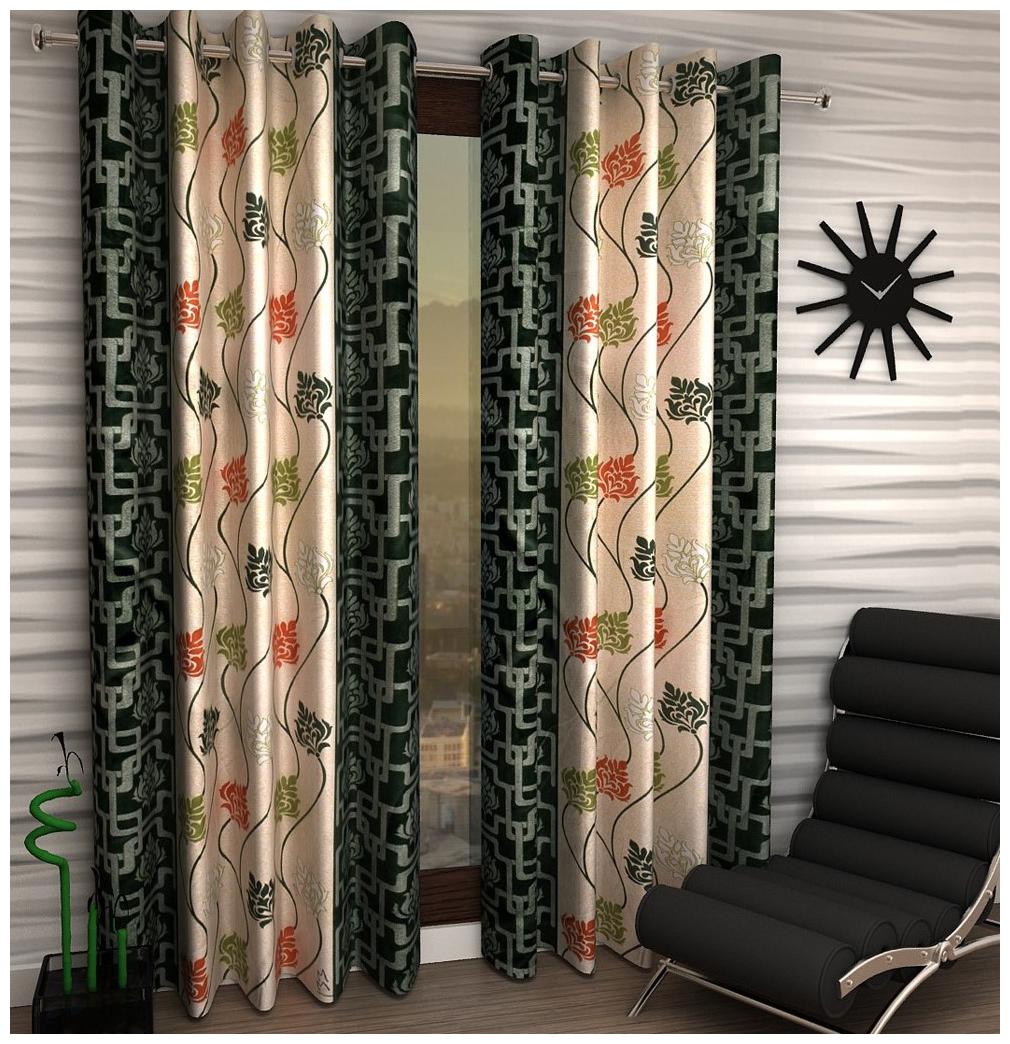 

Jim-Dandy Set of 8 Beautiful Polyester Long Door Curtains